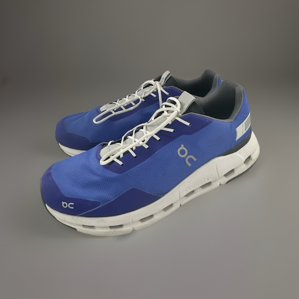 On Cloudrunner Men's Lace-Up Shoes, Size 11.5, Low Top, Blue